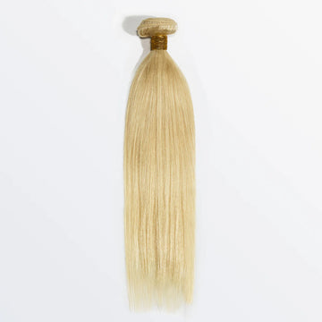 #613 blonde straight human hair bundles, 10 to 30 inches, silky and tangle-free