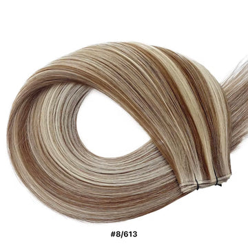 100% Cuticle Aligned Genius Weft Hair Extensions – 18” to 24” Premium Remy Human Hair