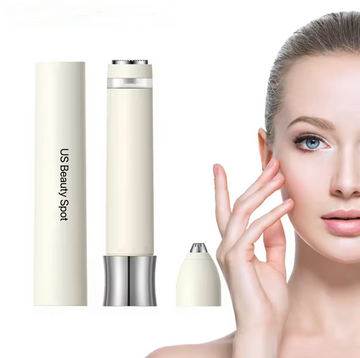 2-in-1 Electric Facial Hair Remover & Eyebrow Trimmer – Mini, Painless, Rechargeable