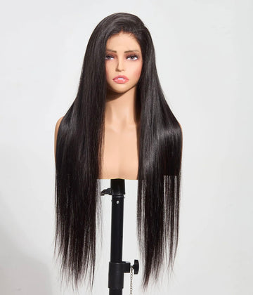 13”x6” HD Lace Frontal Wig #1B Straight 100% Human Hair | 180% Density