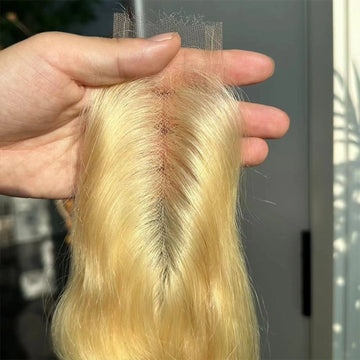 613 Blonde Straight 2x6 HD Lace Closure – Pre-Plucked Human Hair Closure for Women