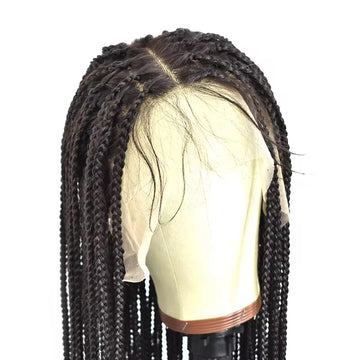 32” 1B Braided Wig – Extra Long, Bold & Beautiful