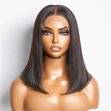 5x5 Glueless Lace Closure Bob Wig 150% Density Straight – Natural & Secure Fit