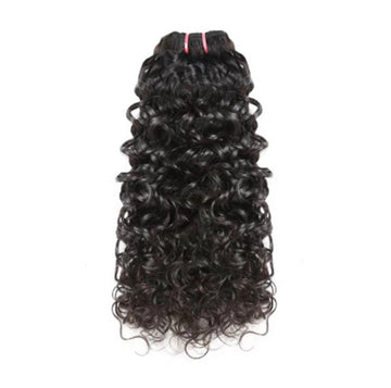 10 to 24 inch raw water wave super double drawn human hair bundle in 1B natural blac