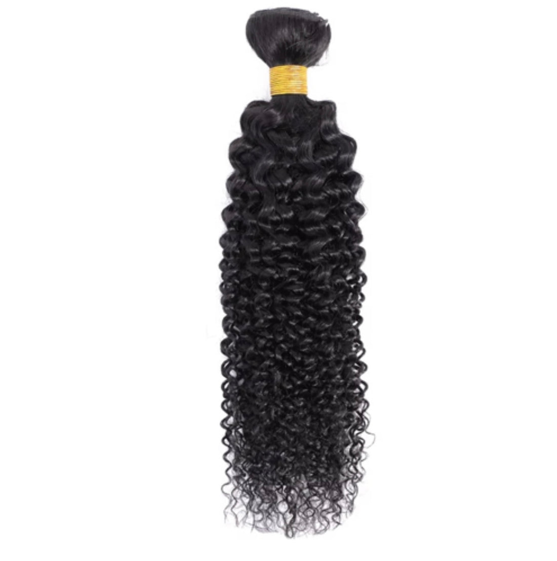 10A virgin kinky curly human hair bundle in 1B natural black, premium quality