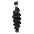 10A virgin loose deep human hair bundle in 1B natural black with soft, deep waves