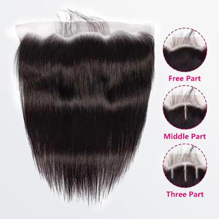 14 to 20 inch straight HD lace frontal in natural black