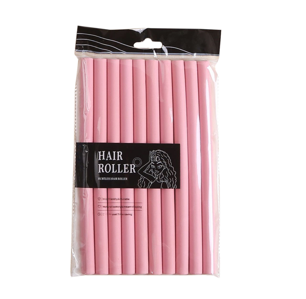 Rubber Curling Rods – No-Heat Foam Hair Curlers for Effortless, Heat-Free Curls