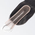 2x6 transparent lace closure, straight texture, natural black #1B, slim upgrade design, 100% virgin human hair, 12 to 20 inch