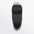 4x4 HD lace closure, straight hair, natural black color #1B, free part, 100% human hair, 14 to 20 inch