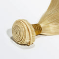 #613 blonde straight Remy human hair bundles, 10 to 30 inches, silky and tangle-free