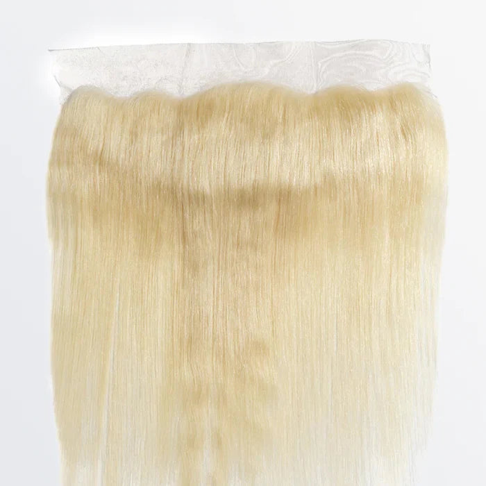 
#613 blonde straight 13x4 HD lace frontal, 100% human hair, free part, 14 to 20 inches