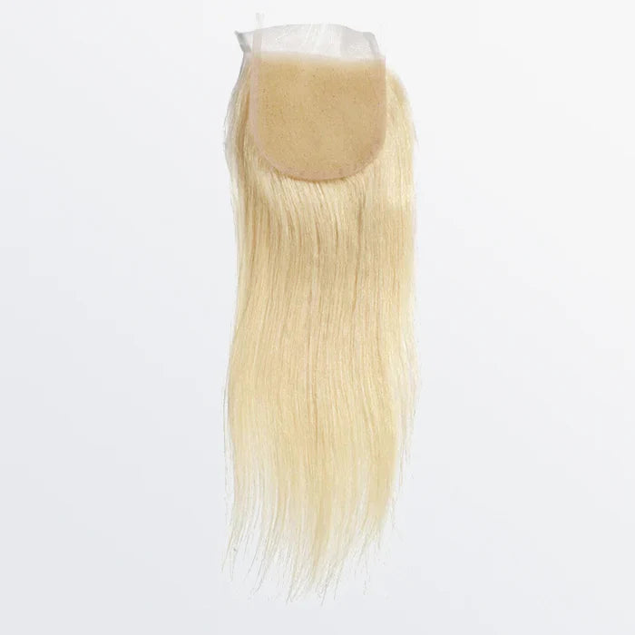 
#613 straight blonde 4x4 lace closure, HD lace, free part, 12A human hair, 12 to 20 inch
