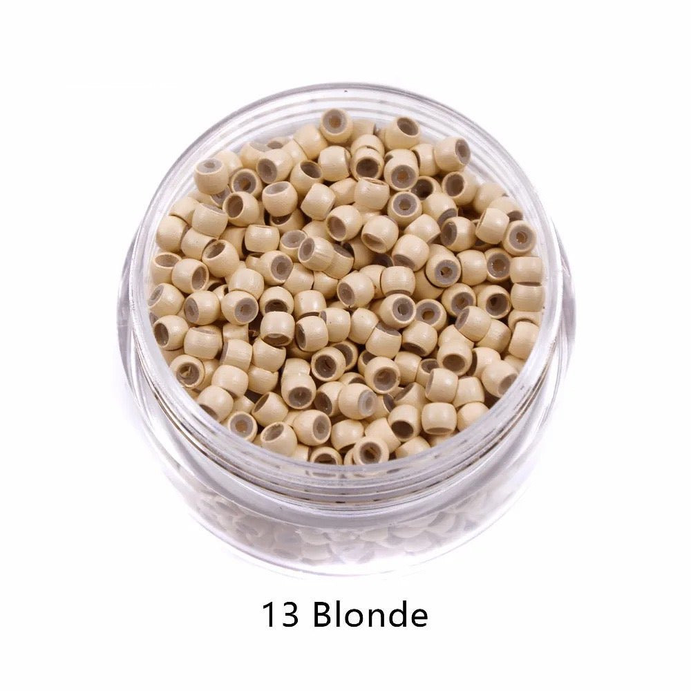 1000pcs Nano Hair Extension Beads 3.0mm – Copper Silicone Micro Rings for I-Tip & Nano Tip Extensions, Hair Extension Tools for Professional Use