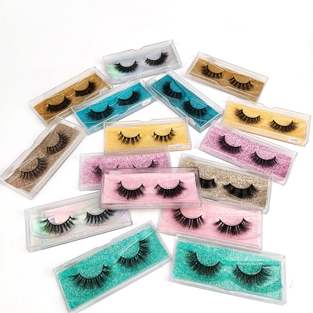 3D mink false eyelashes – one pair of handmade, wispy lashes with a natural, fluffy, multi-layered look for daily or glam makeup