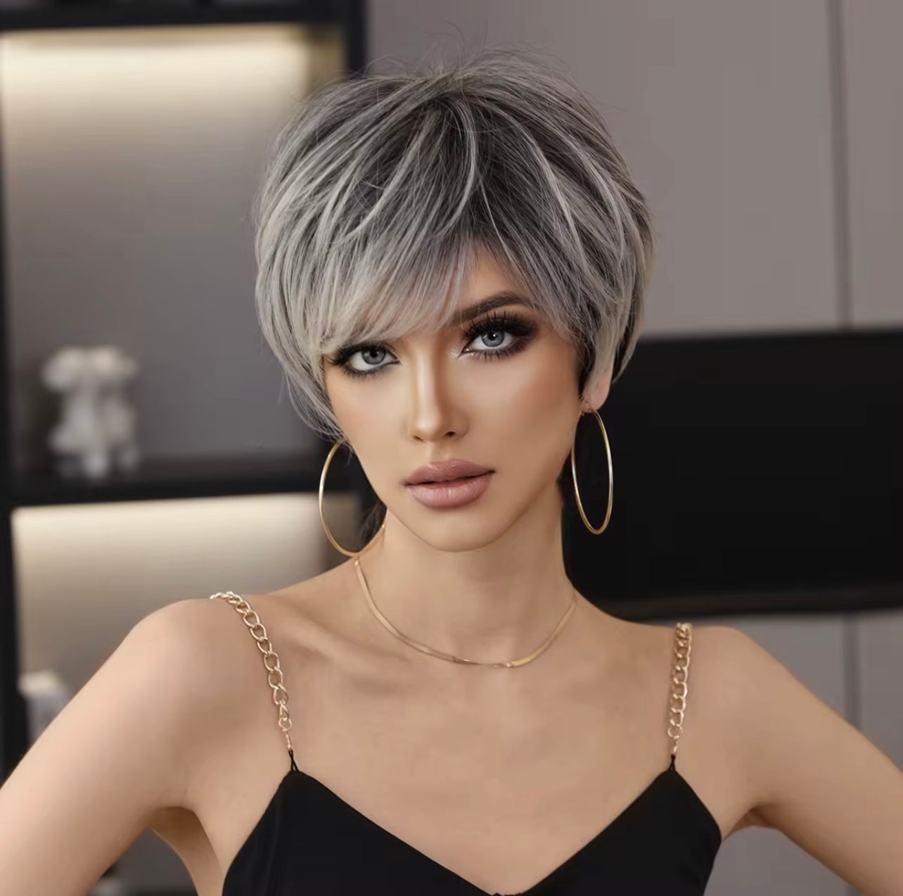 Affordable Natural-Looking Synthetic Wig – Heat Resistant & Curling Iron Friendly