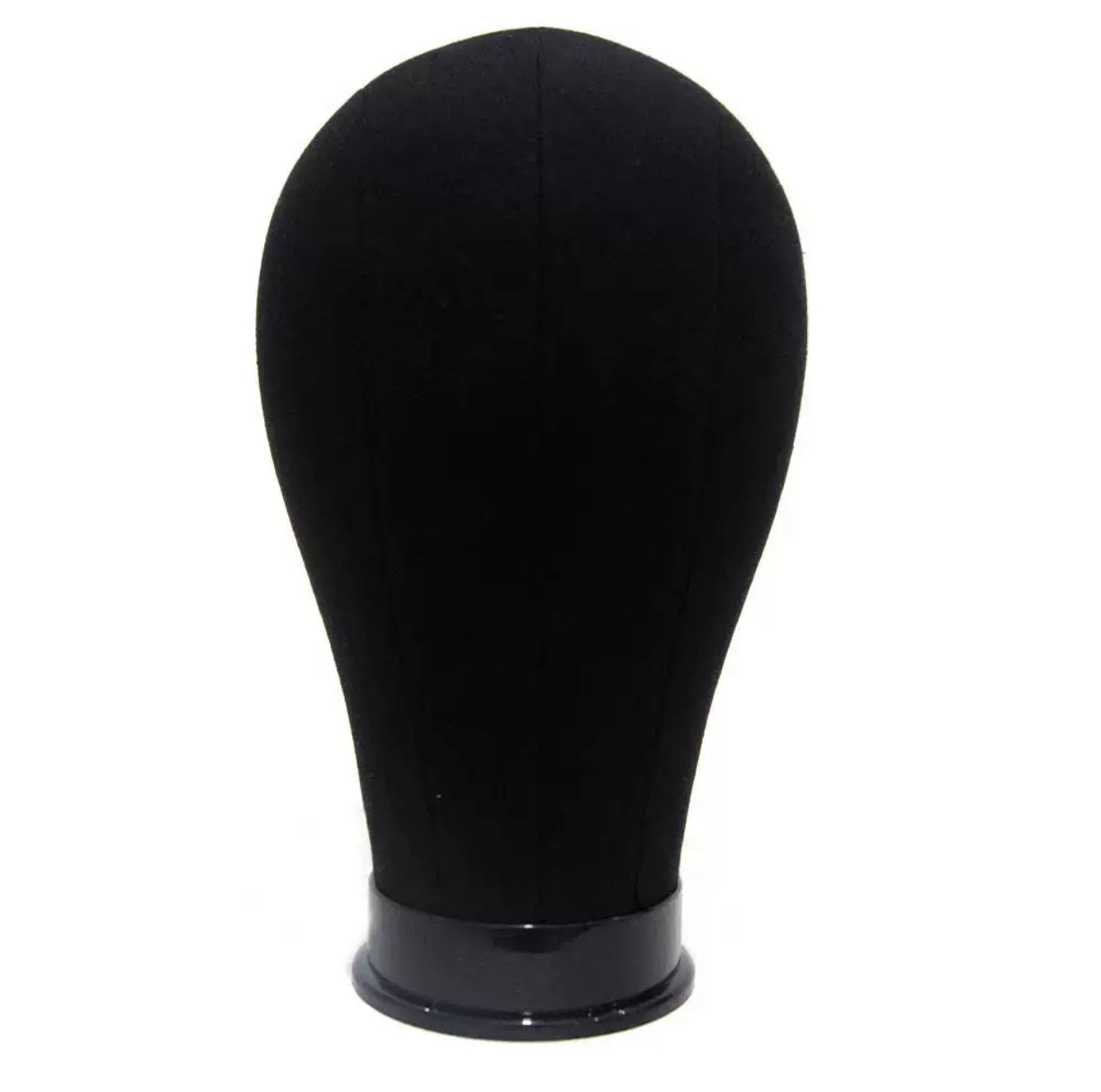 23” Canvas Block Head Wig Stand Mannequin – Hair Styling Manikin Head with Mount Hole & Pin Support for Wig Making, Display & Training