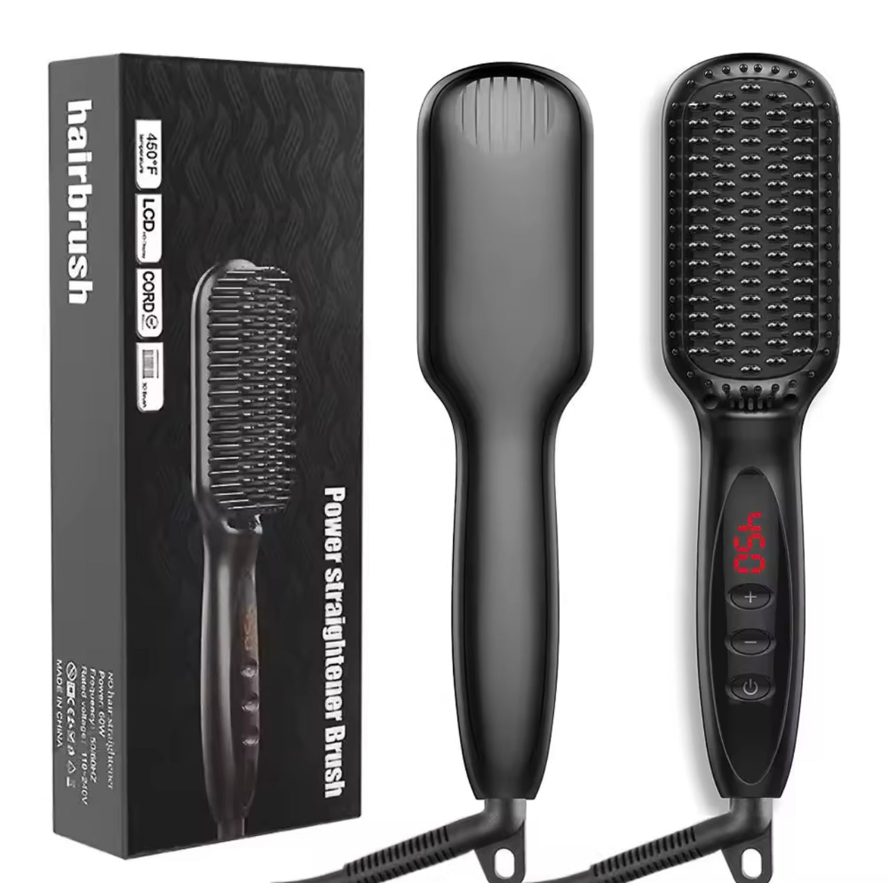 PTC Heated Hair Straightening Comb Brush – Ceramic Panel