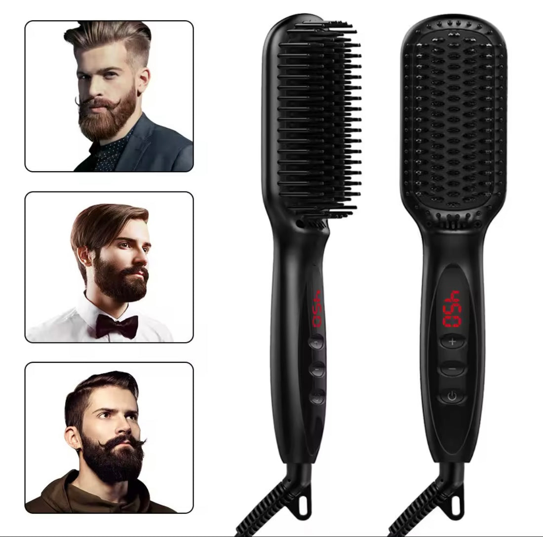 PTC Heated Hair Straightening Comb Brush – Ceramic Panel