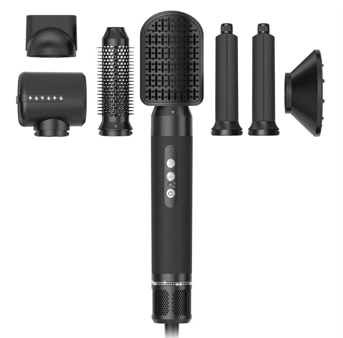 7-in-1 Hair Styling Tool Set – 1100W Professional Negative Ion Hair Dryer with Brush, Multifunctional Blow Dryer for Salon-Quality Results
