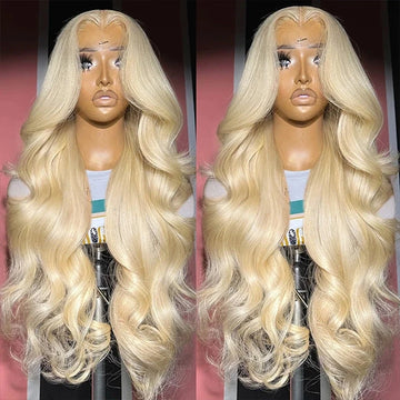 613 Blonde Body Wave 13x4 HD Lace Front Wig – 250% Density Glueless Human Hair Wig