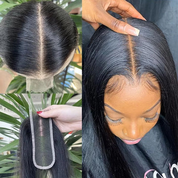 2x6 HD Lace Closure – Body Wave Natural Black #1B Human Hair Closure