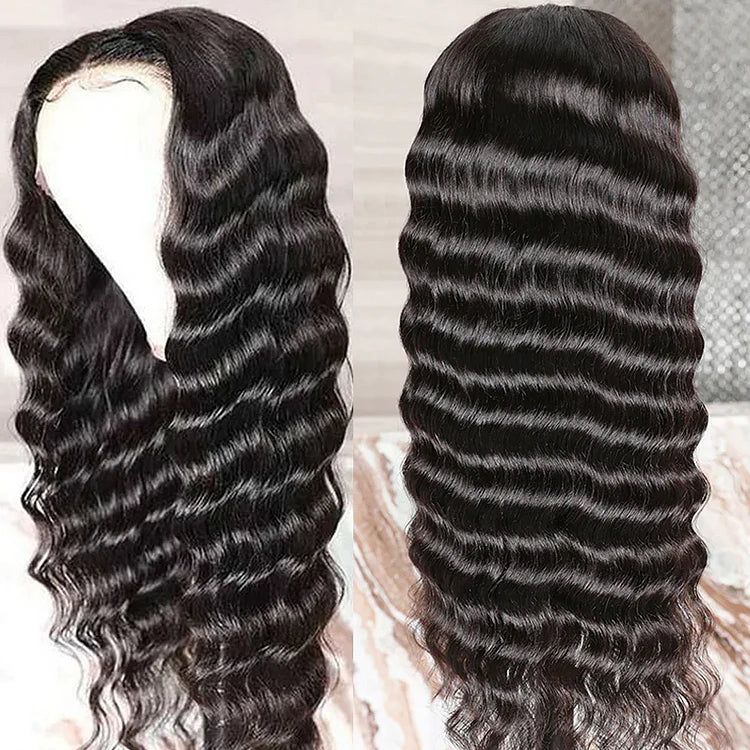 13x4 Lace Front Wig – Loose Deep Wave, 100% Human Hair