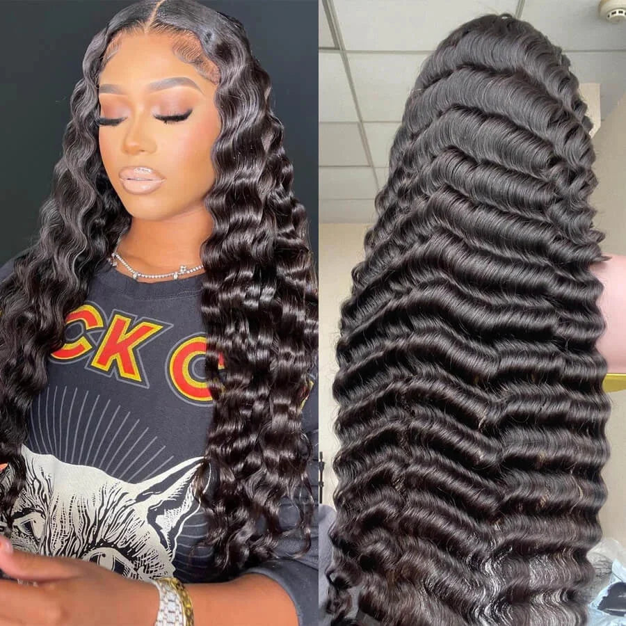 13x4 Lace Front Wig – Loose Deep Wave, 100% Human Hair