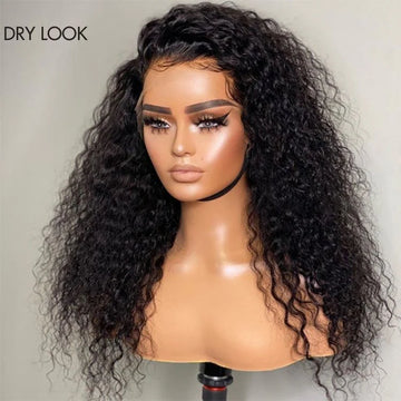 Water Wave 13x4 HD Lace Front Wig – 100% Human Hair, 180% Density, Free Part