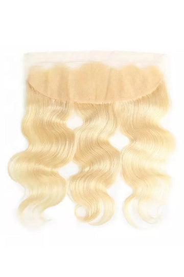 13x4 HD Lace Frontal – #613 Blonde Body Wave Human Hair, Free Part, 14”–20”