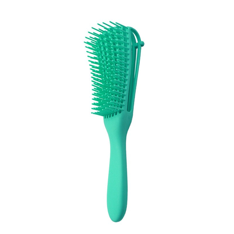 peigne de massage et de lissage à huit griffes, peigne de coiffure multifonctionnel