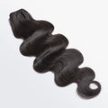 Raw Vietnamese body wave human hair bundles, 12A grade, color #1B natural black, 18 to 30 inches