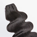 Raw Vietnamese body wave human hair bundles, 12A grade, color #1B natural black, 18 to 30 inches