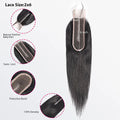 2x6 transparent lace closure, straight texture, natural black #1B, slim upgrade design, 100% virgin human hair, 12 to 20 inch

