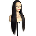 Full lace human hair wig with 180% density and natural color (1B), made from 100% real human hair.

