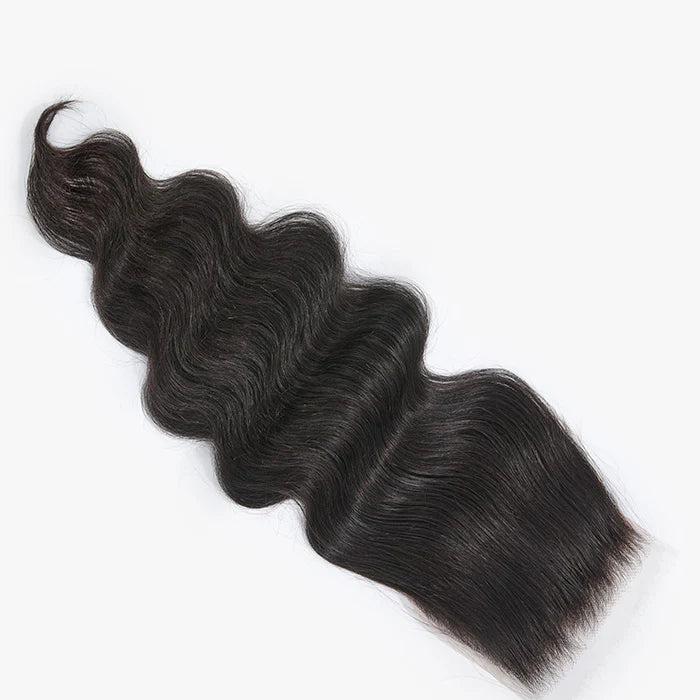 5x5 HD lace closure in body wave, #1B natural black