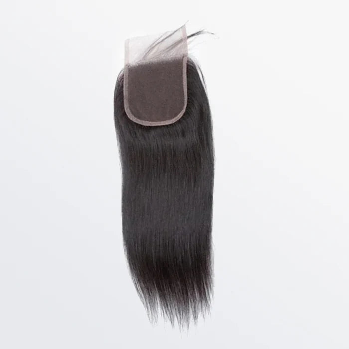 4x4 HD lace closure, straight hair, natural black color #1B, free part, 100% human hair, 14 to 20 inch