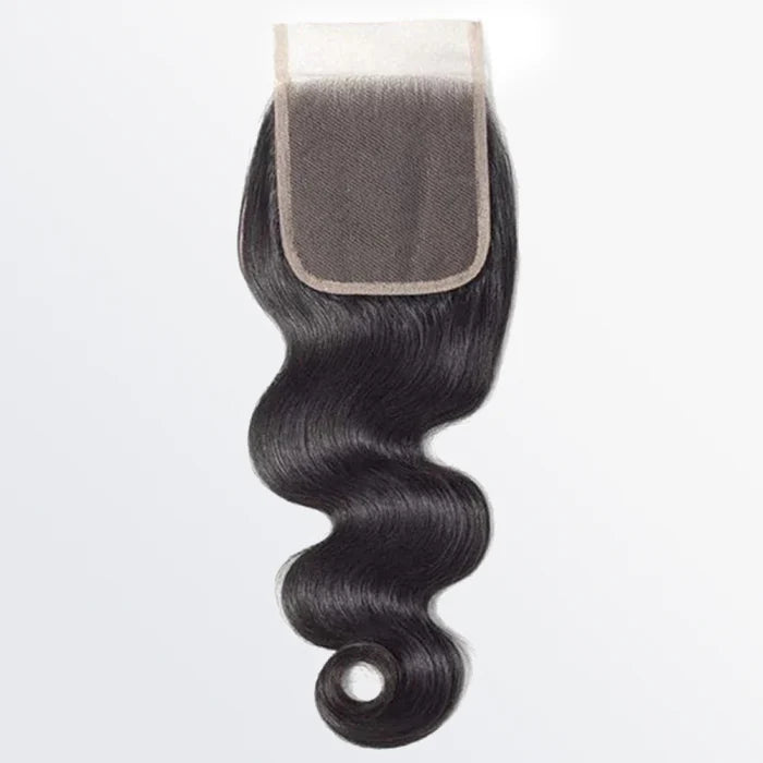 5x5 HD lace closure, body wave texture, natural black #1B, free part, virgin human hair, 14 to 20 inch