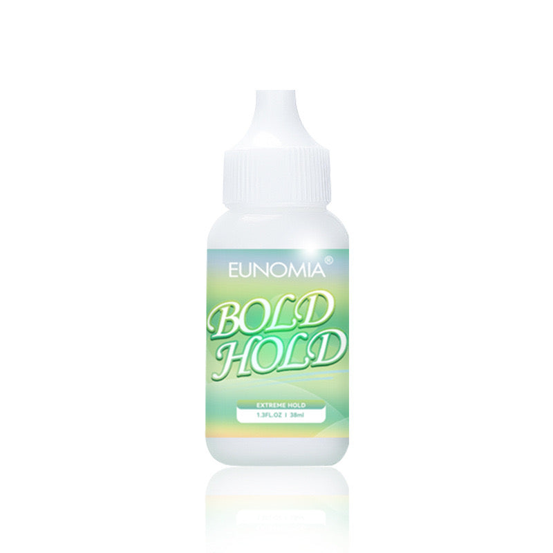 Strong hold lace wig glue for secure wig application and lace cap attachment. Waterproof, clear-drying adhesive for all-day wear.