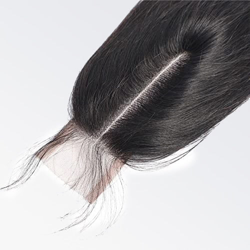 2x6 transparent lace closure, straight texture, natural black #1B, slim upgrade design, 100% virgin human hair, 12 to 20 inch
