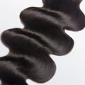 Raw Vietnamese body wave human hair bundles, 12A grade, color #1B natural black, 18 to 30 inches