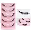 Natural, wispy lash effect achieved with faux mink lashes for a subtle enhancement.