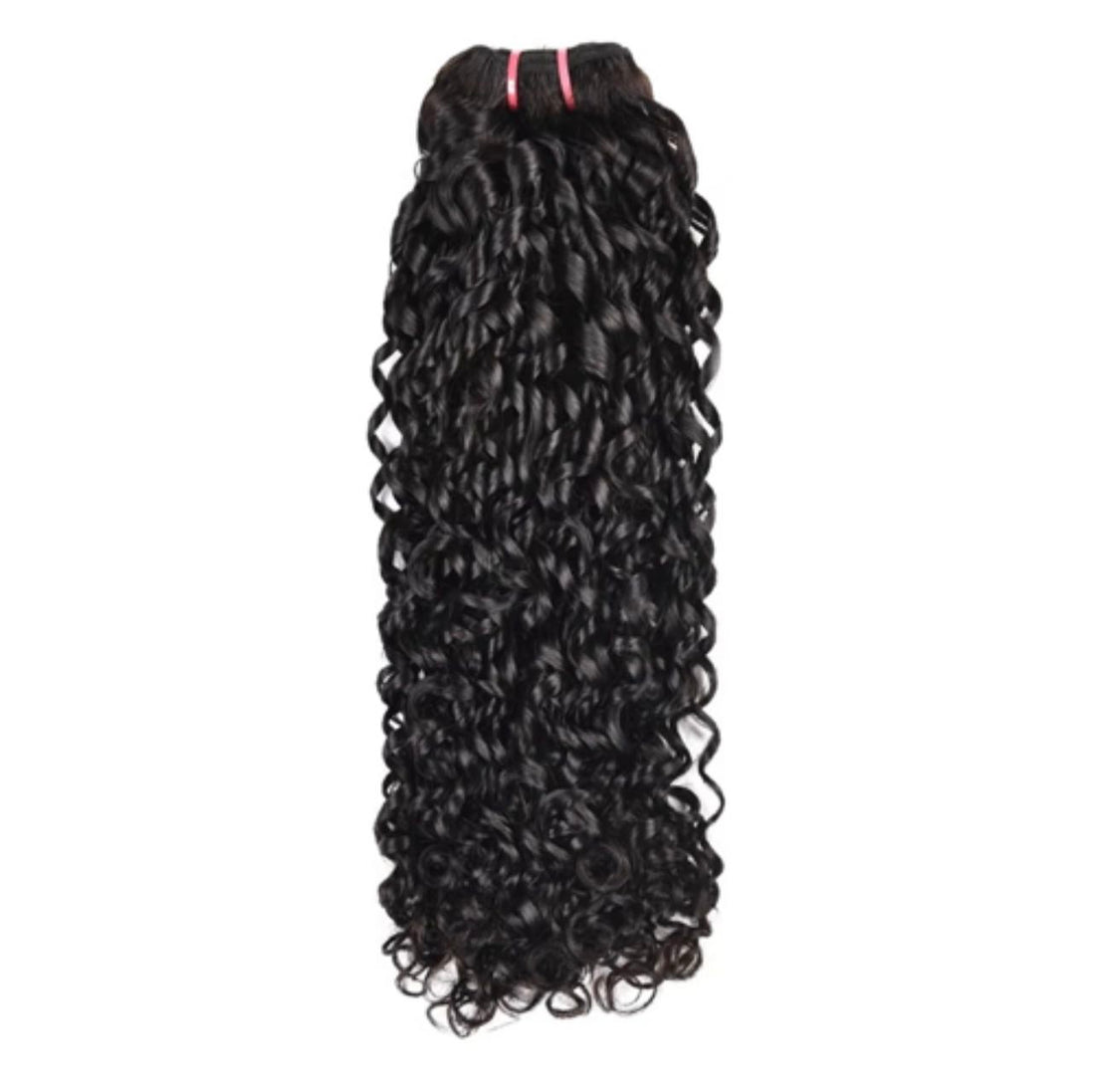 Premium raw pixie curl human hair bundle in 1B natural black. Super double drawn, 10”–24” lengths, soft texture, and 100% real human hair.