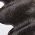 Raw Vietnamese body wave human hair bundles, 12A grade, color #1B natural black, 18 to 30 inches