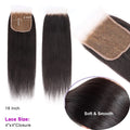 4x4 HD lace closure, straight hair, natural black color #1B, free part, 100% human hair, 14 to 20 inch