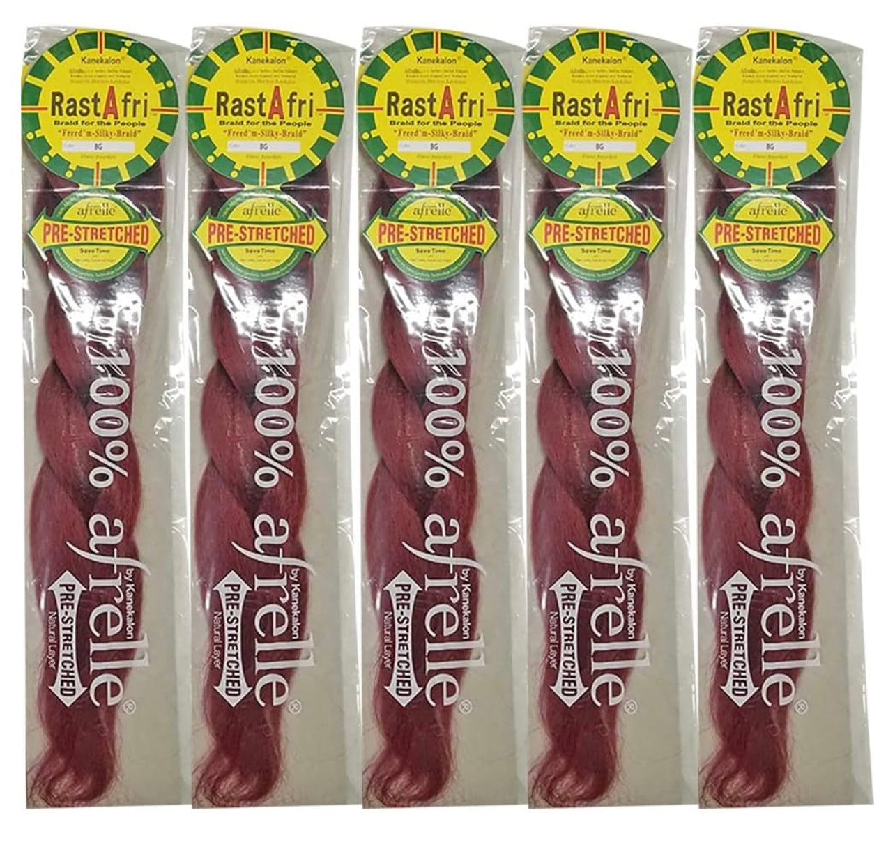 RastAfri braiding hair extensions, pre-stretched synthetic fiber, natural texture