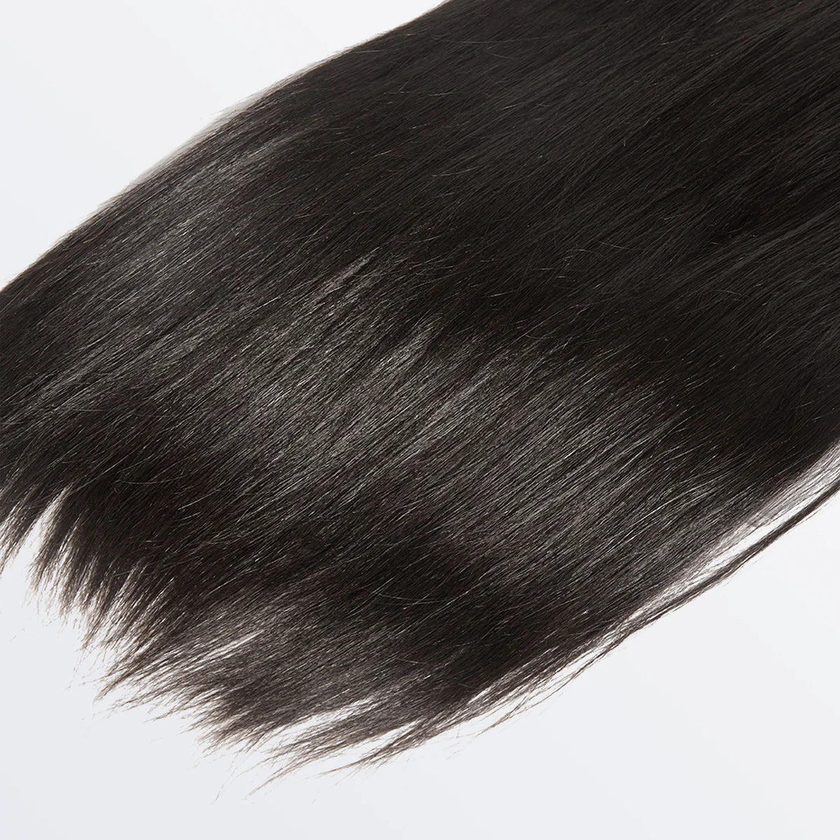 Straight raw Vietnamese human hair bundles, 12A grade, color #1B, 14 to 30 inches